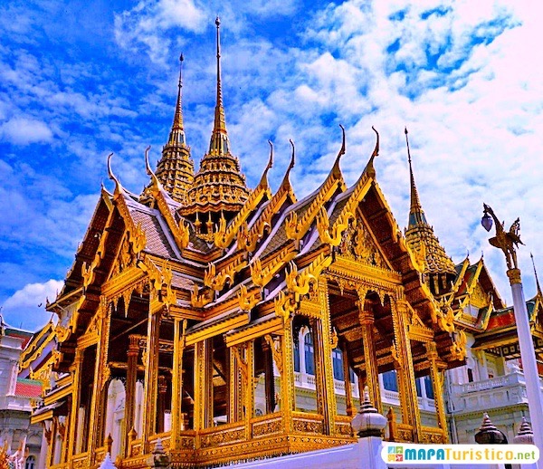 mapa turistico gran palacio de bangkok