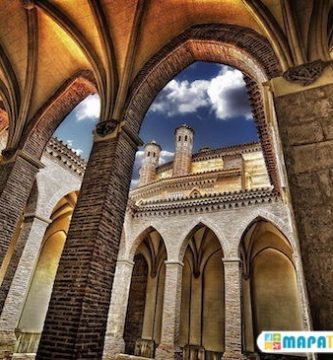 mapa turistico iglesia de san pedro Teruel