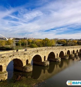 mapa turistico puente romano