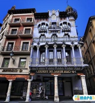 mapa turistico ruta modernista teruel