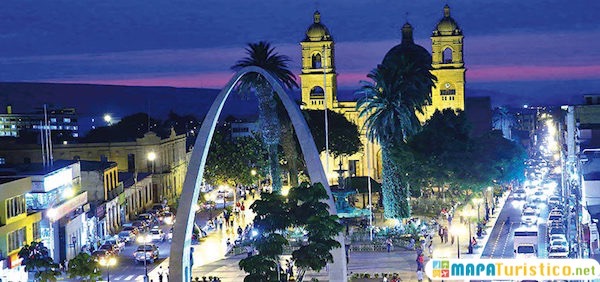 Mapa turistico de Tacna