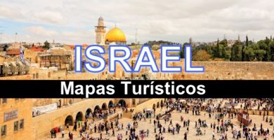 mapa turístico Israel