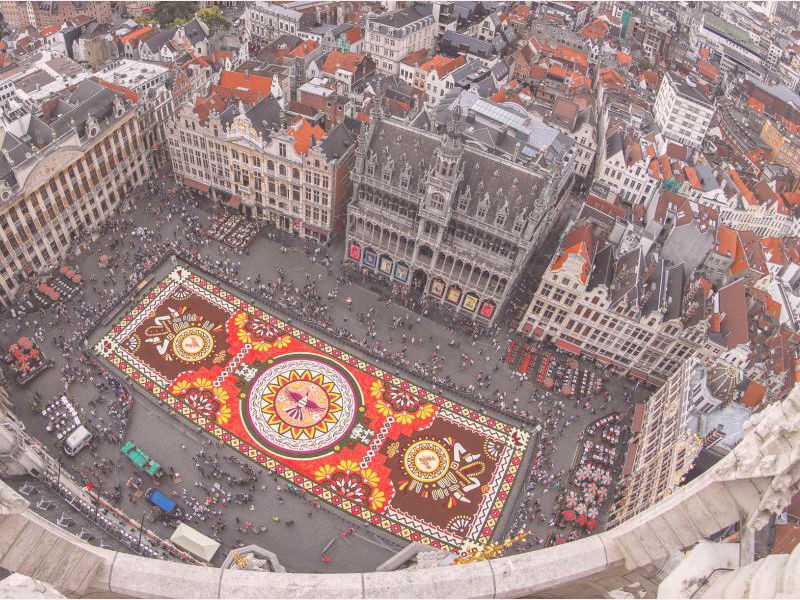 plaza del centro de bruselas
