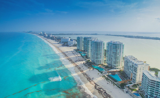 Cancun desde el aire